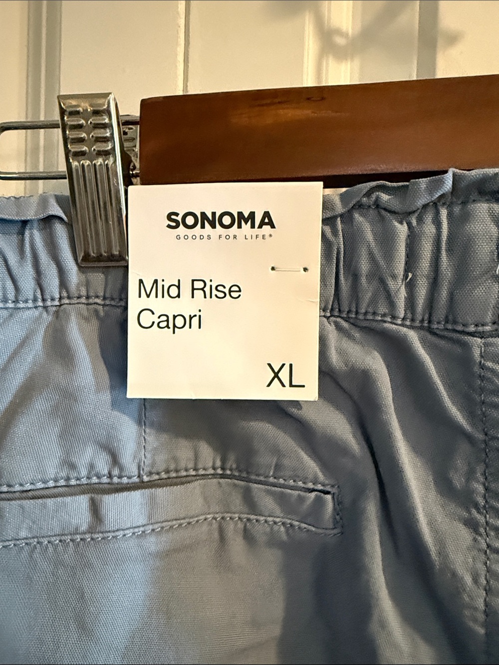 Sonoma Light Blue Women’s Drawstring Chinos - Picture 5 of 5